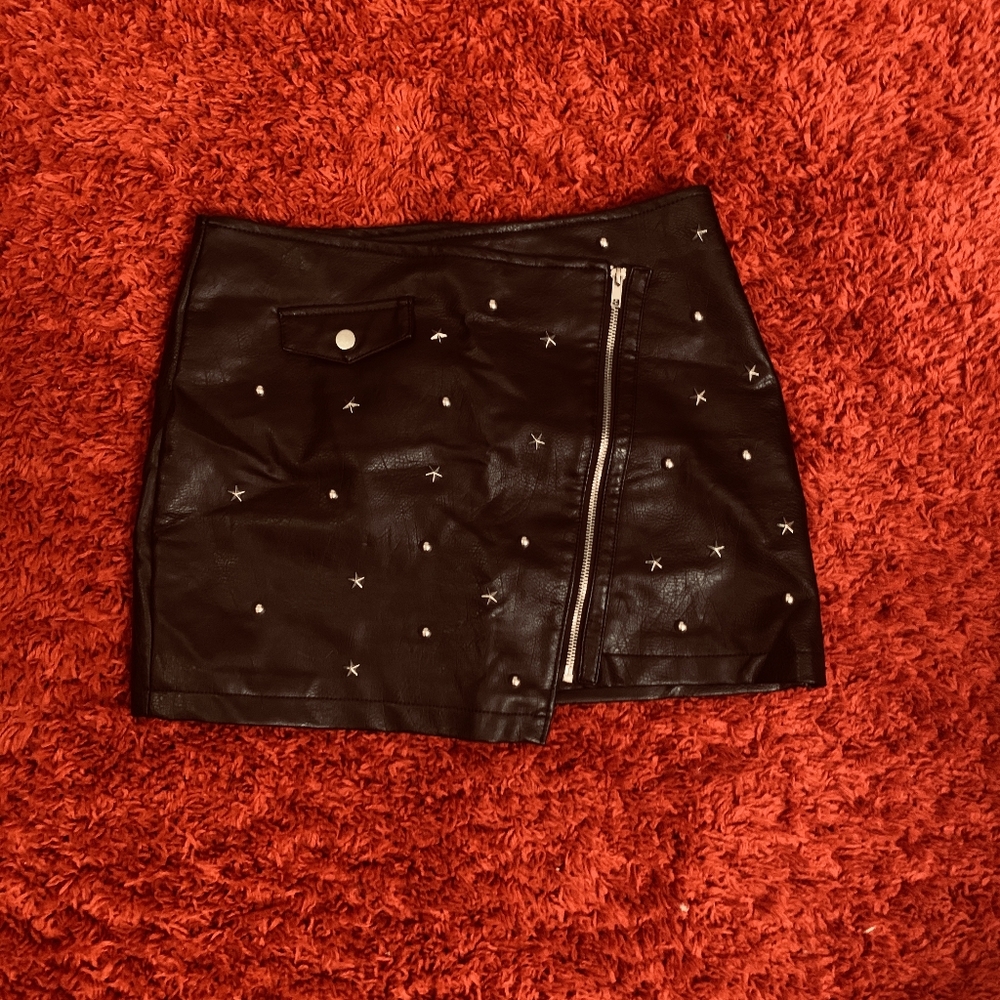 Studded black skirt